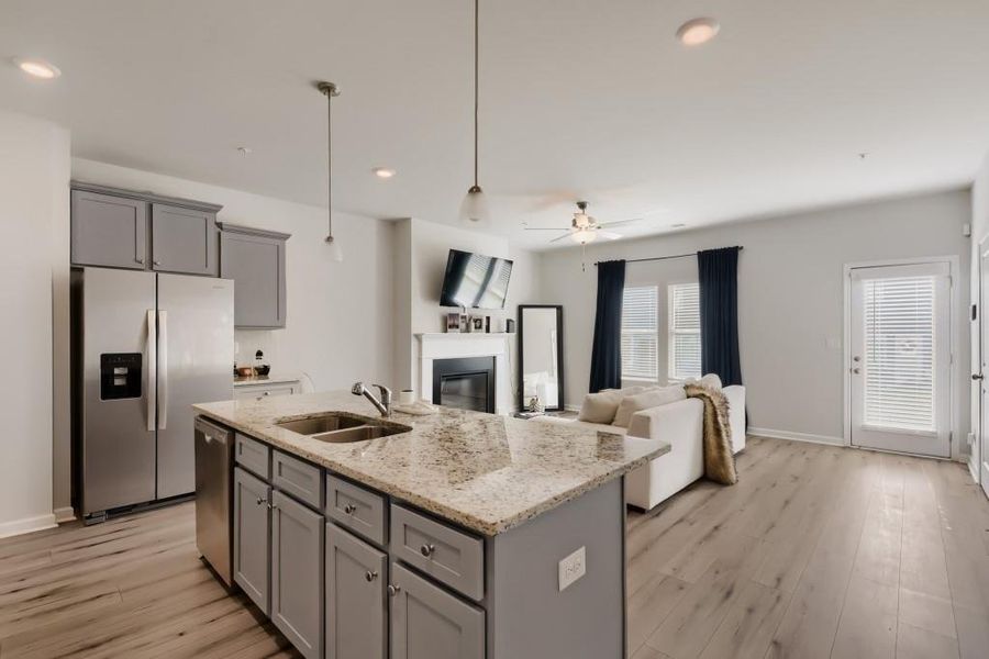 Furnished interior view inside a new home in , Hampton (Image 11). Furnished interior view inside a new home in , Hampton (Image 11).