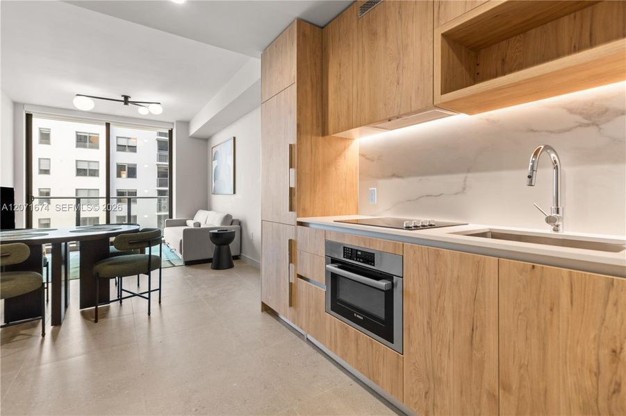 Furnished interior view inside a new home in , Miami (Image 15).