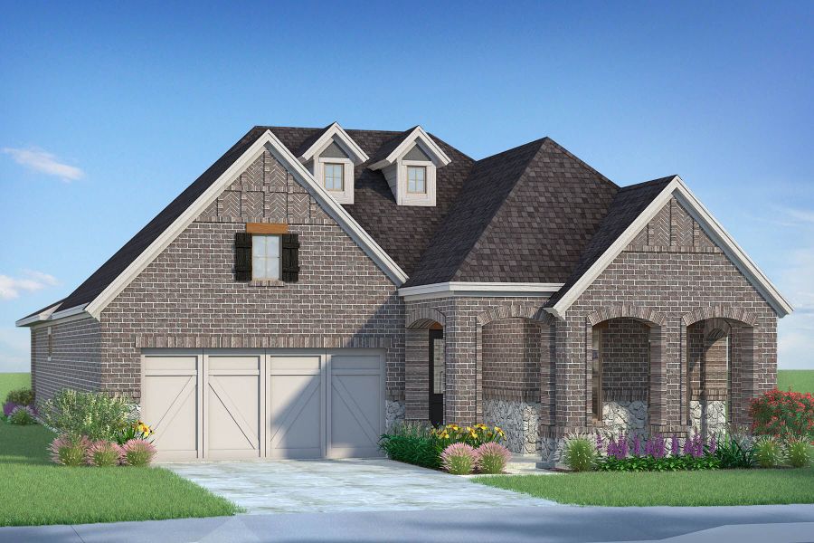 Representative exterior photo of a completed home built from the Bonaire by Mattamy Homes in Bayside, Rowlett, TX (Image 2).