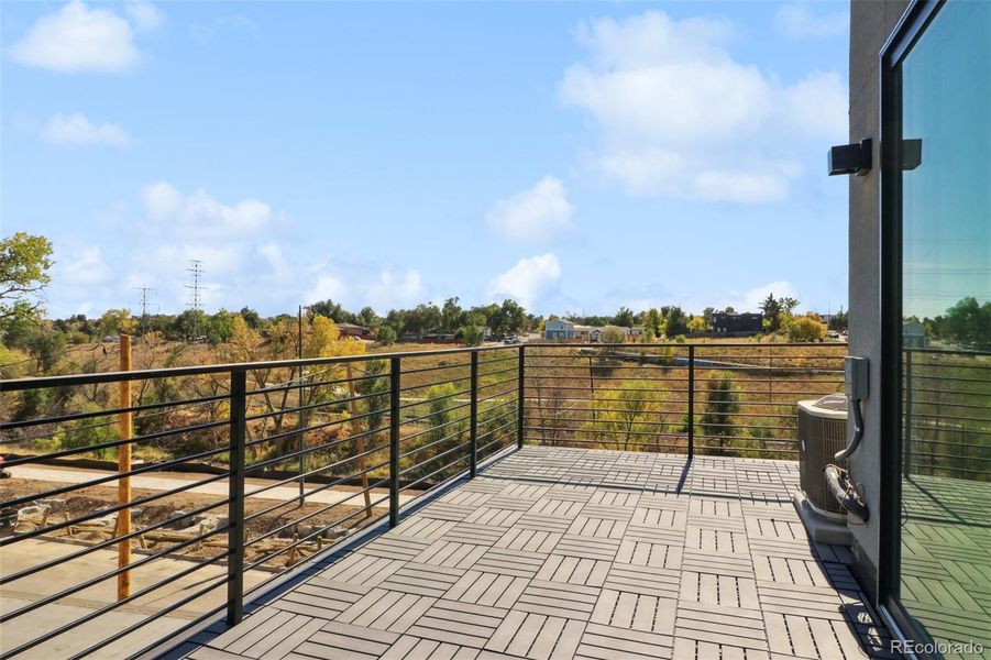 Walk out deck on back units with gas hookups, water and views of open space