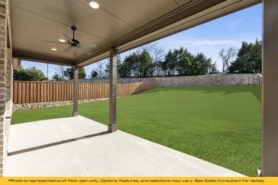 Representative exterior details of a home built from the The Cayman by Stonefield Homes in The Highlands, Rockwall (Image 45).