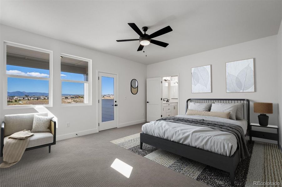 Furnished interior view inside a new home in Revel Crossing at Wolf Ranch - The Panorama Collection, Colorado Springs (Image 5).
