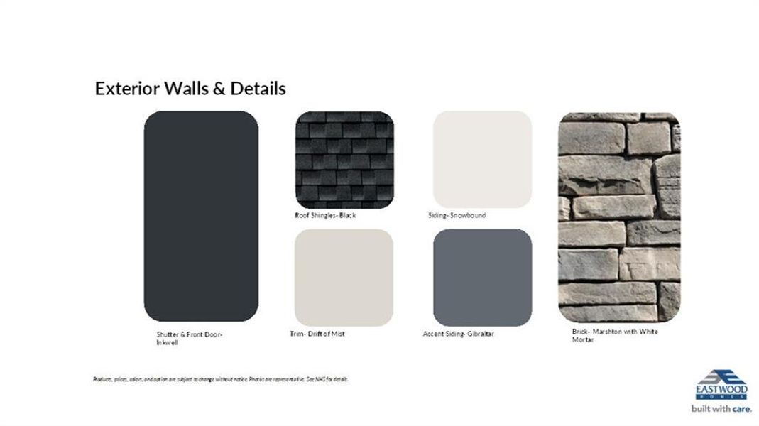 Sample of building materials used in homes in Arbor West, Dawsonville (Image 38).