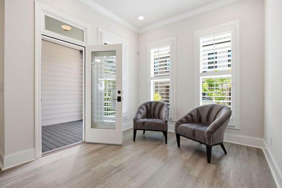 Furnished interior view inside a new home in , Alpharetta (Image 20).