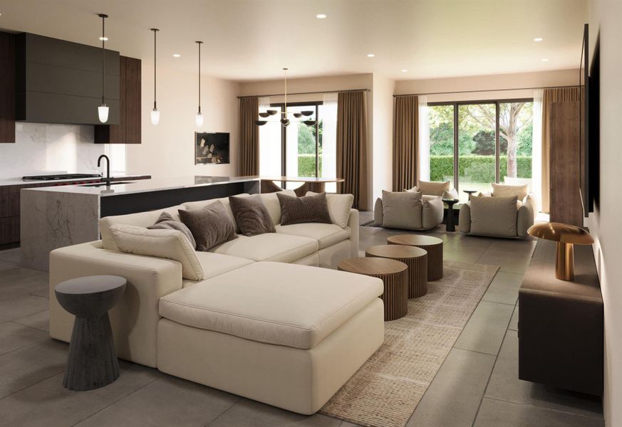 Furnished interior view inside a new home in , Boca Raton (Image 9).