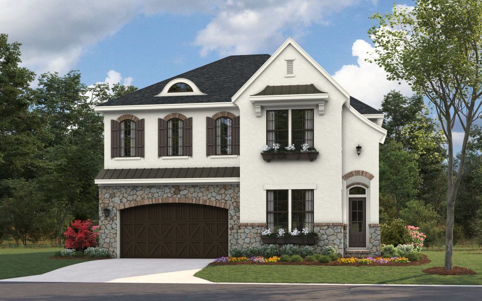 Representative exterior photo of a completed home built from the Laguna Sur by Classica Homes in Enclave at McKee, Charlotte, NC (Image 27).