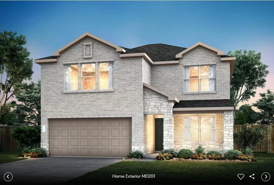 Front exterior- Pulte- Enloe Elevation MD201 rendering Front exterior- Pulte- Enloe Elevation MD201 rendering