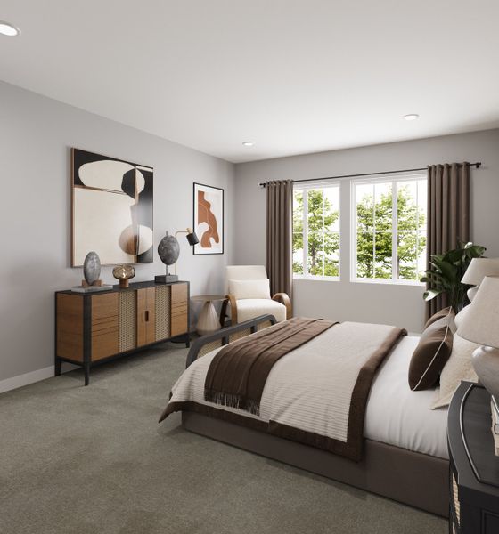 Furnished interior view inside a new home in Trailstone, Arvada (Image 26). Furnished interior view inside a new home in Trailstone, Arvada (Image 26).