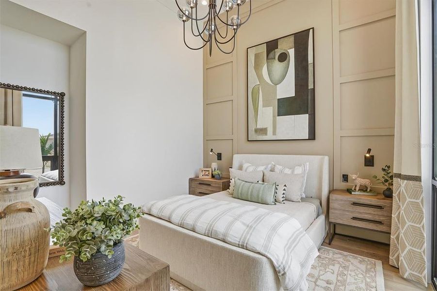 Furnished interior view inside a new home in , Sarasota (Image 47).