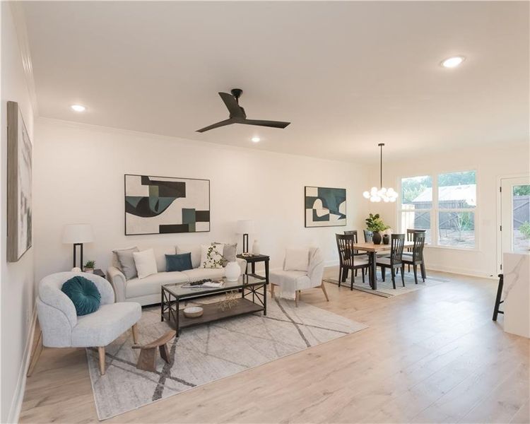 Furnished interior view inside a new home in , Snellville (Image 11).