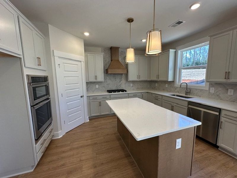 This spacious kitchen offers ample counter space a