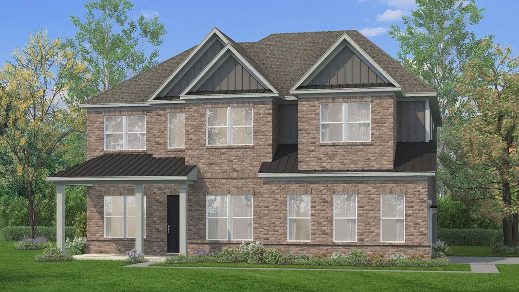 Representative exterior photo of a completed home built from the Grace II by DRB Homes in Richvale Estates, Fairview, TN (Image 26). Representative exterior photo of a completed home built from the Grace II by DRB Homes in Richvale Estates, Fairview, TN (Image 26).