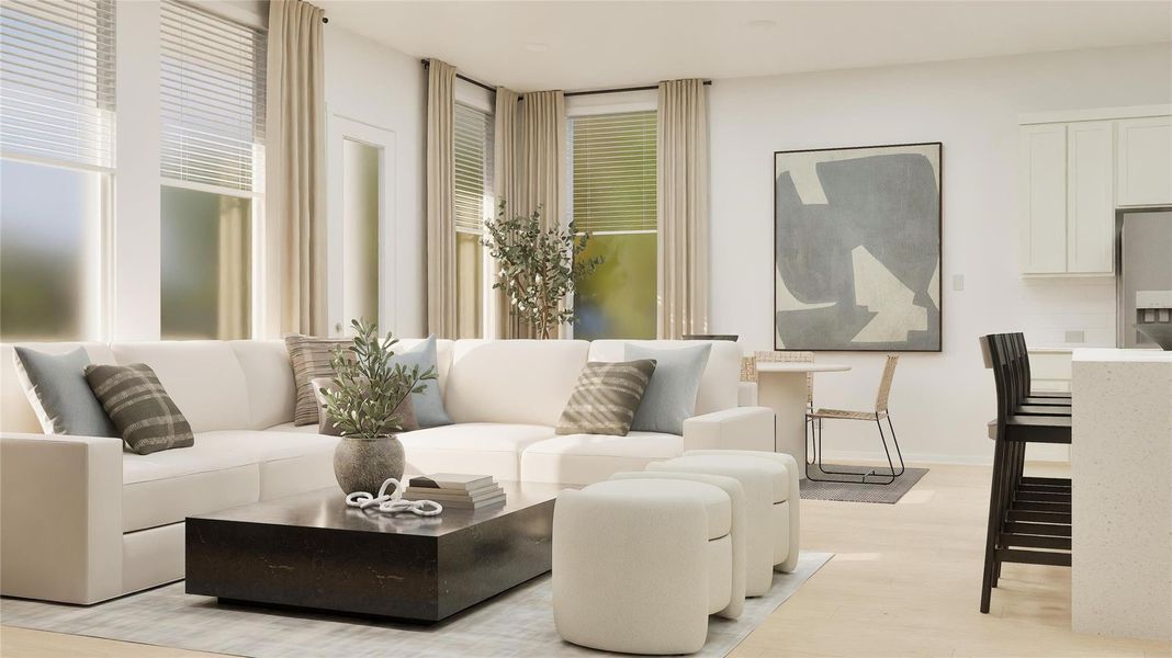 Furnished interior view inside a new home in Anniston, Katy (Image 3).