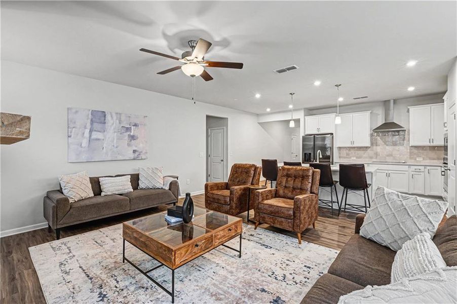 Furnished interior view inside a new home in , Cartersville (Image 16).