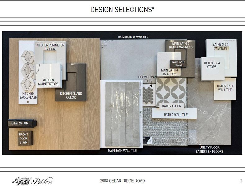 Representative photo of design selections for 2608 Cedar Ridge Road Representative photo of design selections for 2608 Cedar Ridge Road