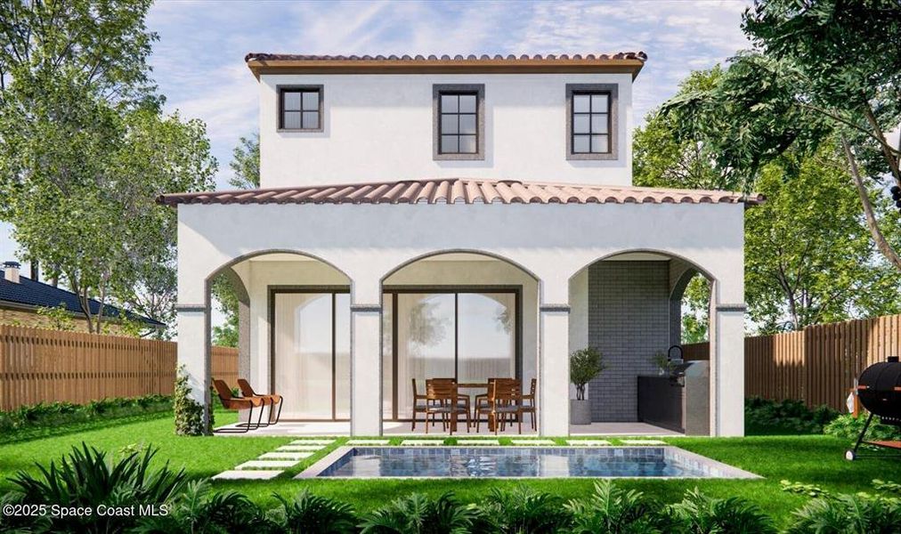 Exterior details and patio area of a home in , Winter Park (Image 35). Exterior details and patio area of a home in , Winter Park (Image 35).
