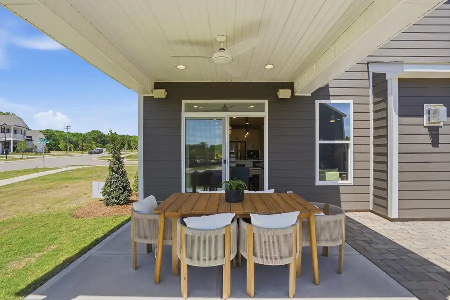 Exterior details and patio area of a home in Ashton Park, Monroe (Image 2).