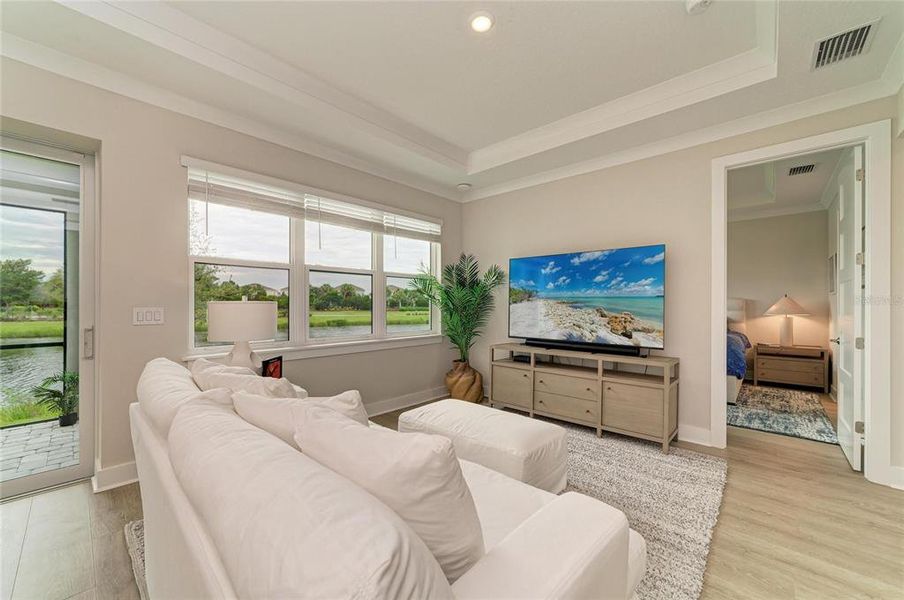 Furnished interior view inside a new home in Esplanade at Azario Lakewood Ranch, Lakewood Ranch (Image 5). Furnished interior view inside a new home in Esplanade at Azario Lakewood Ranch, Lakewood Ranch (Image 5).