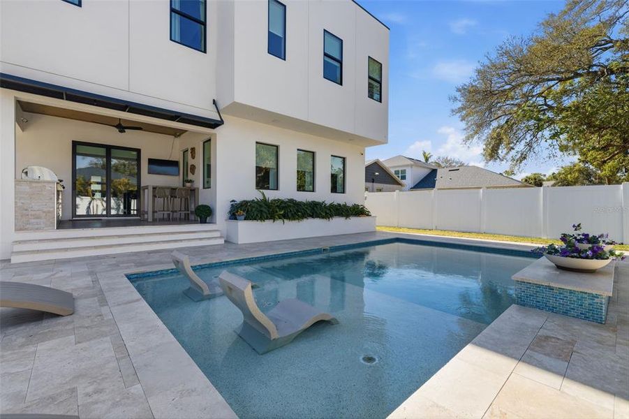 Exterior details and patio area of a home in , Tampa (Image 3). Exterior details and patio area of a home in , Tampa (Image 3).
