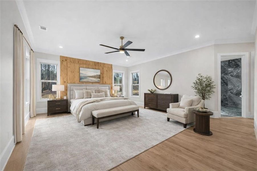 Furnished interior view inside a new home in , Gainesville (Image 18).