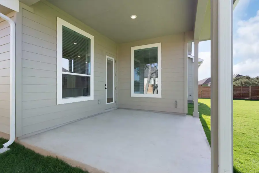 Exterior details and patio area of a home in Broken Oak, Georgetown (Image 3). Exterior details and patio area of a home in Broken Oak, Georgetown (Image 3).