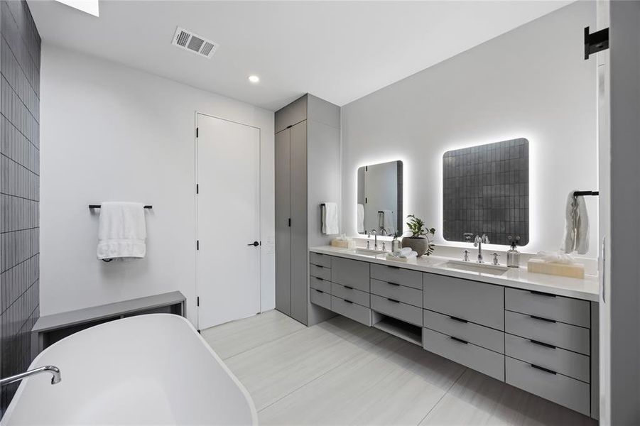 Furnished interior view inside a new home in , Dallas (Image 27).