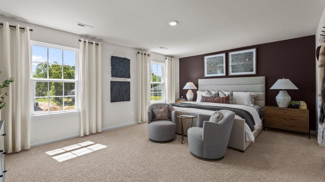 Representative furnished interior of a home built from the Belhaven by D.R. Horton in Foxtail, Yadkinville (Image 22).