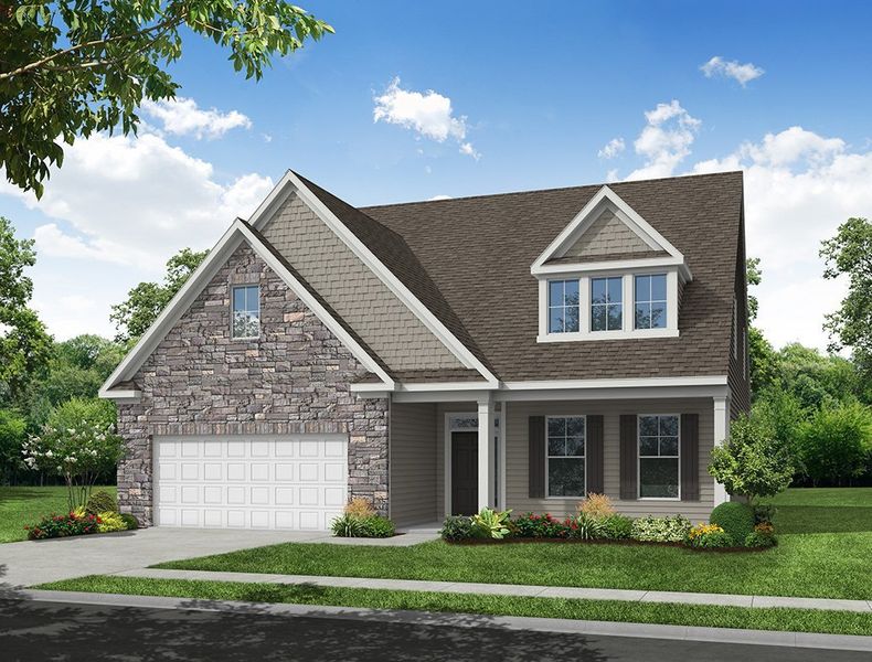 Representative exterior photo of a completed home built from the Cooper by Eastwood Homes in Arbordale Reserve, Blythewood, SC (Image 7).