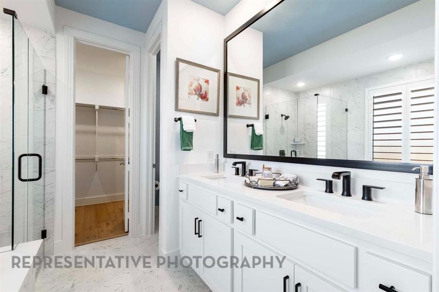 Furnished interior view inside a new home in Mosaic: 40ft. lots, Celina (Image 6).