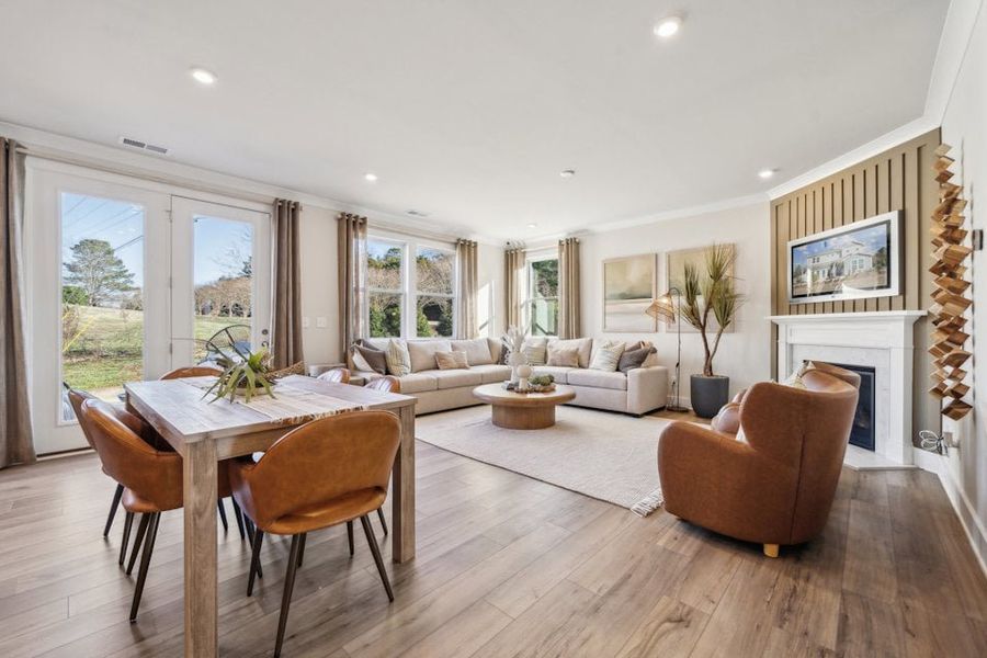 Furnished interior in a model home at Wynswept in Maiden (Image 20). Furnished interior in a model home at Wynswept in Maiden (Image 20).