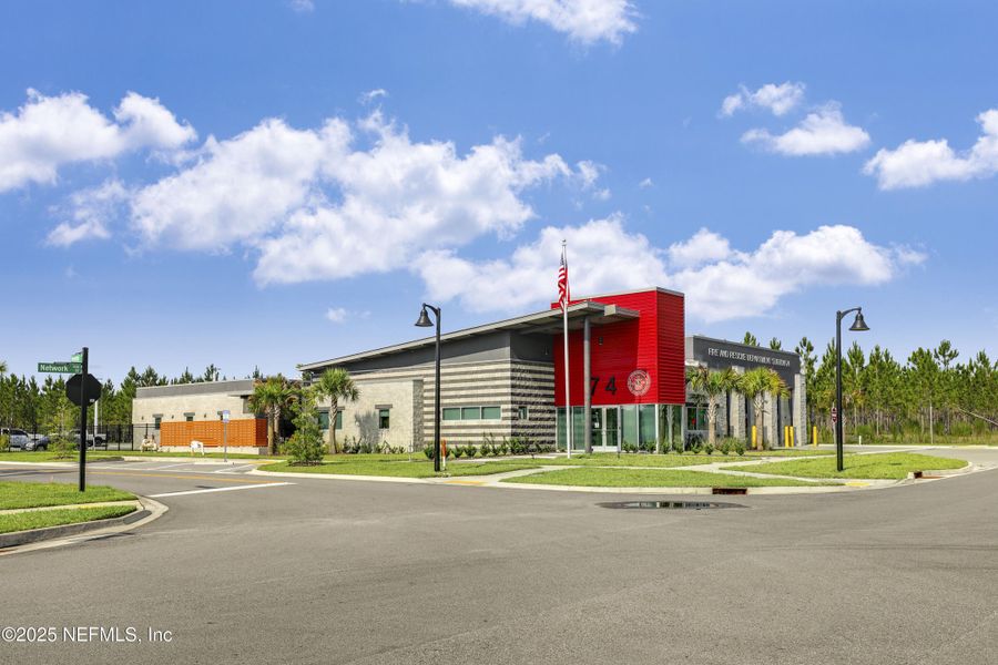 Front exterior of a new home in , Jacksonville, FL, highlighting curb appeal (Image 28).