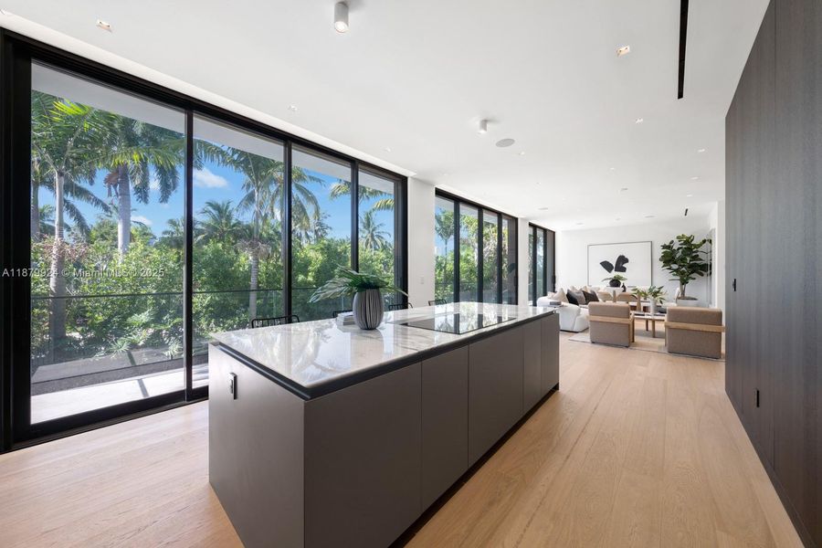 Furnished interior view inside a new home in , Miami Beach (Image 31).
