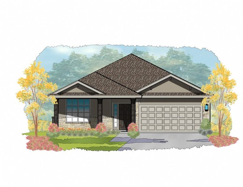 Representative exterior photo of a completed home built from the Stoneleigh by Steve Klein Custom Builder in TerraVista, Victoria, TX (Image 6). Representative exterior photo of a completed home built from the Stoneleigh by Steve Klein Custom Builder in TerraVista, Victoria, TX (Image 6).