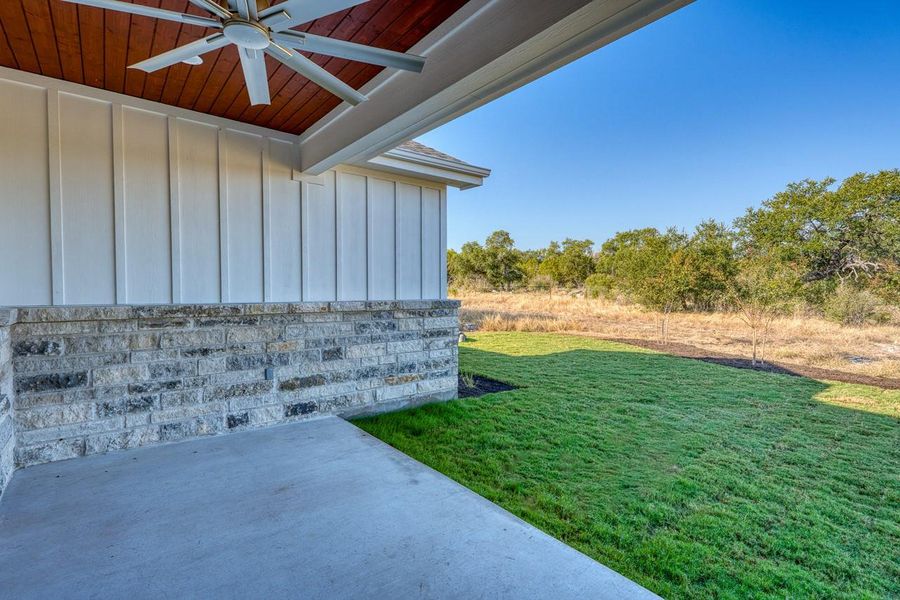 Exterior details and patio area of a home in , Horseshoe Bay (Image 19). Exterior details and patio area of a home in , Horseshoe Bay (Image 19).