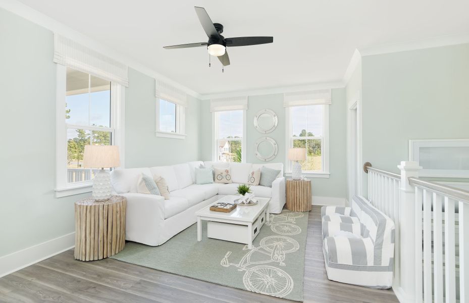 The upstairs Loft offers another space to relax