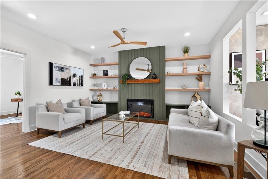 Furnished interior view inside a new home in , Atlanta (Image 14).