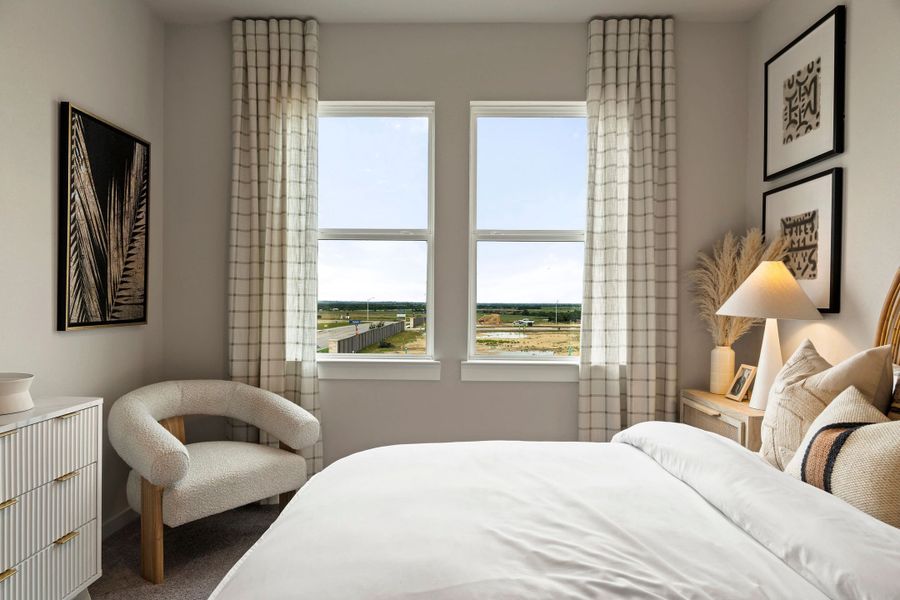 Representative furnished interior of a home built from the Tribeca by Tri Pointe Homes in Park Central, Georgetown (Image 44).