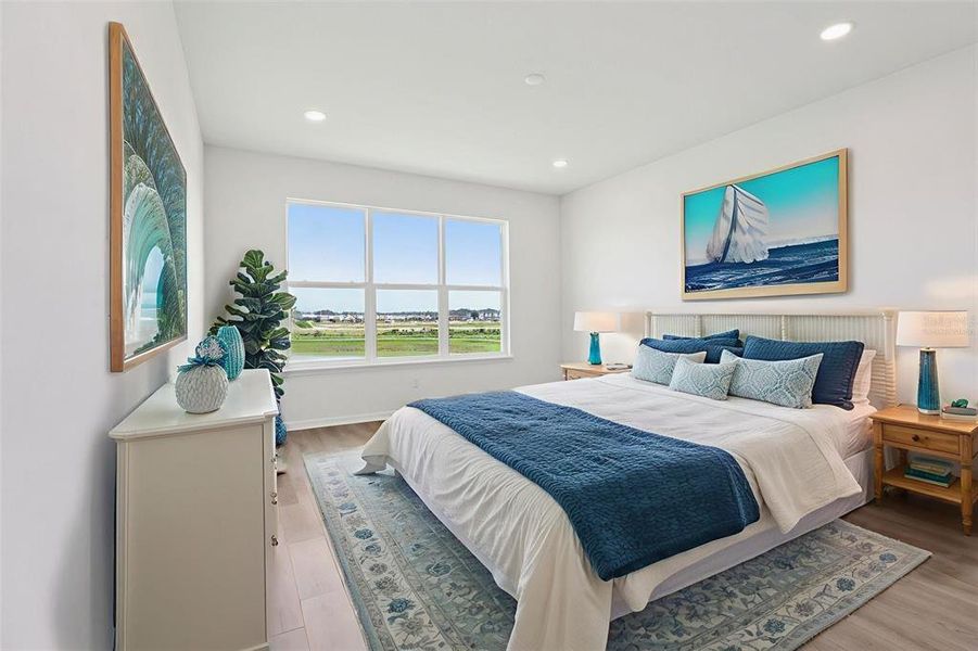 Furnished interior view inside a new home in Isla Mirada, San Antonio (Image 29).