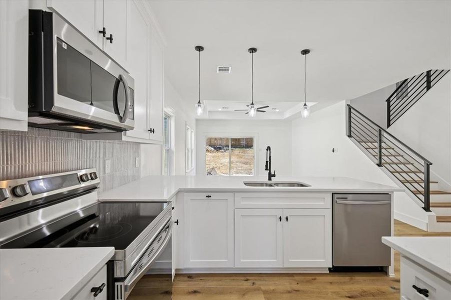 Furnished interior view inside a new home in , Fort Worth (Image 7).