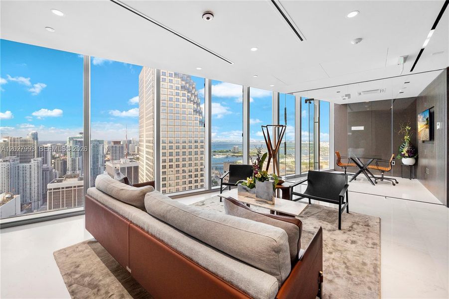 Furnished interior view inside a new home in Aston Martin Residences, Miami (Image 33). Furnished interior view inside a new home in Aston Martin Residences, Miami (Image 33).