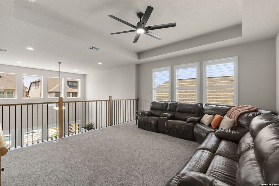 Furnished interior view inside a new home in Veramendi, New Braunfels (Image 39).
