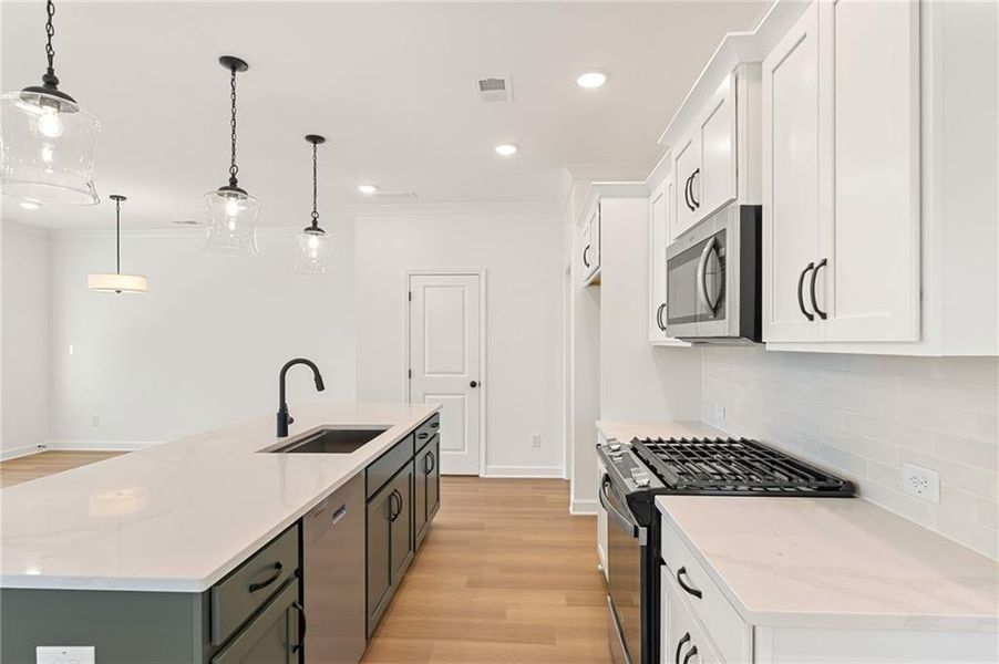 Furnished interior view inside a new home in River Walk Place, Lawrenceville (Image 8).