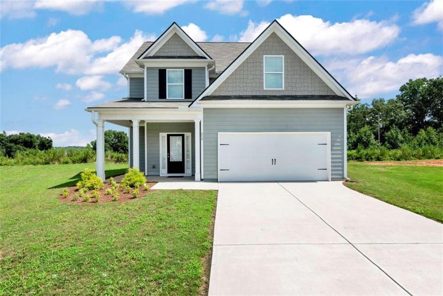 Front exterior of a new home in , Commerce, GA, highlighting curb appeal (Image 21).