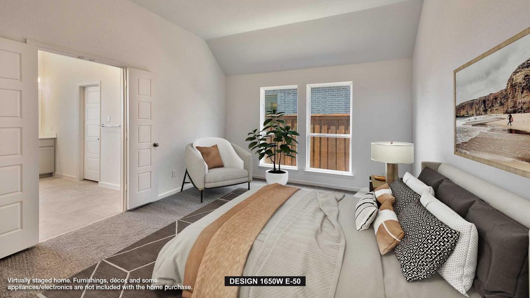 Furnished interior view inside a new home in Jordan Ranch 40', Fulshear (Image 6). Furnished interior view inside a new home in Jordan Ranch 40', Fulshear (Image 6).