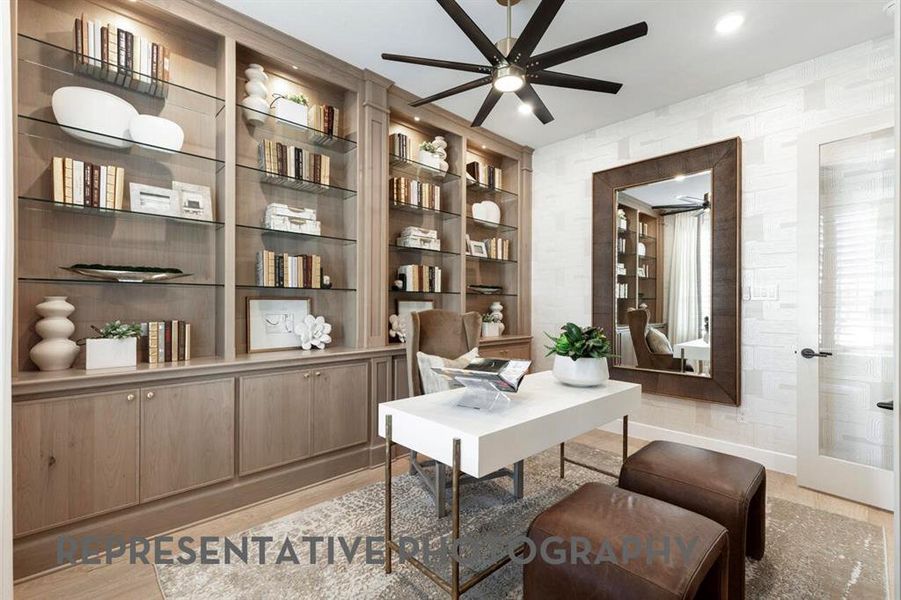 Furnished interior view inside a new home in Star Trail, Prosper (Image 24).