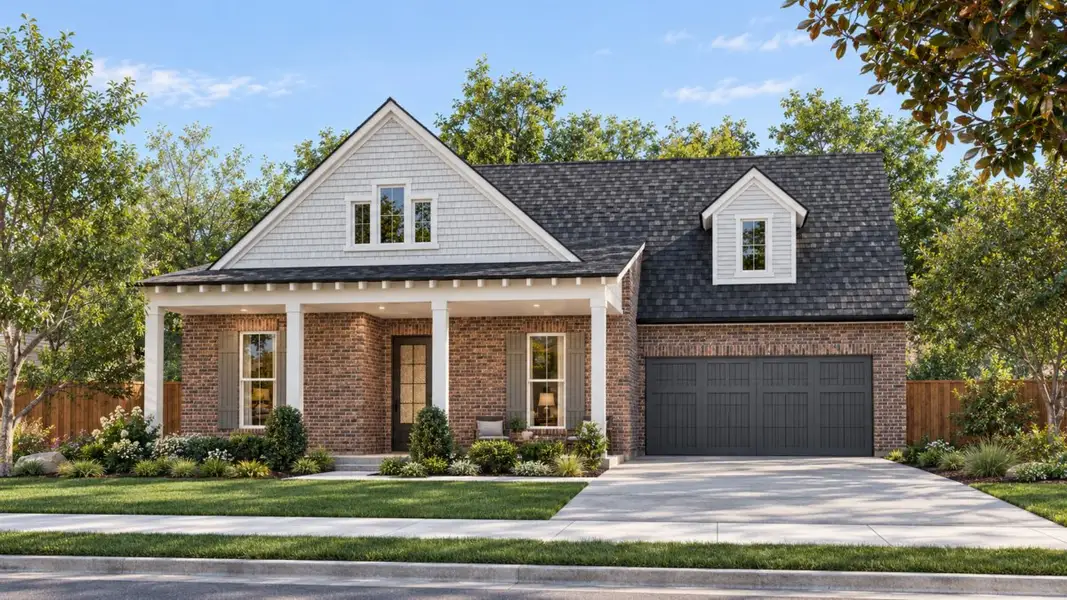 Representative exterior photo of a completed home built from the Bradley by Olivia Clarke Homes in Grand Oaks, Celina, TX (Image 7). Representative exterior photo of a completed home built from the Bradley by Olivia Clarke Homes in Grand Oaks, Celina, TX (Image 7).