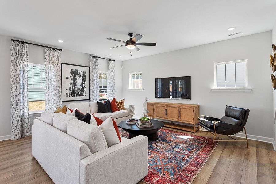 Furnished interior view inside a new home in , Summerville (Image 6). Furnished interior view inside a new home in , Summerville (Image 6).