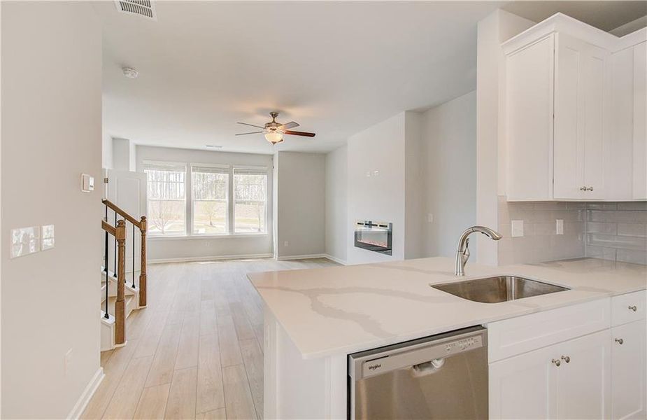 Furnished interior view inside a new home in Daybreak, Newnan (Image 6).