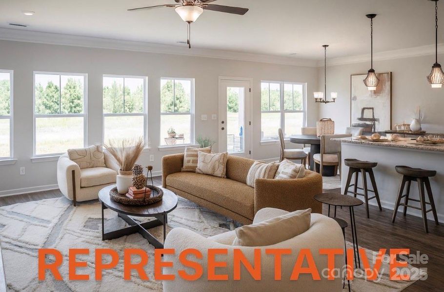 Furnished interior view inside a new home in Cedar Meadows, Monroe (Image 4).