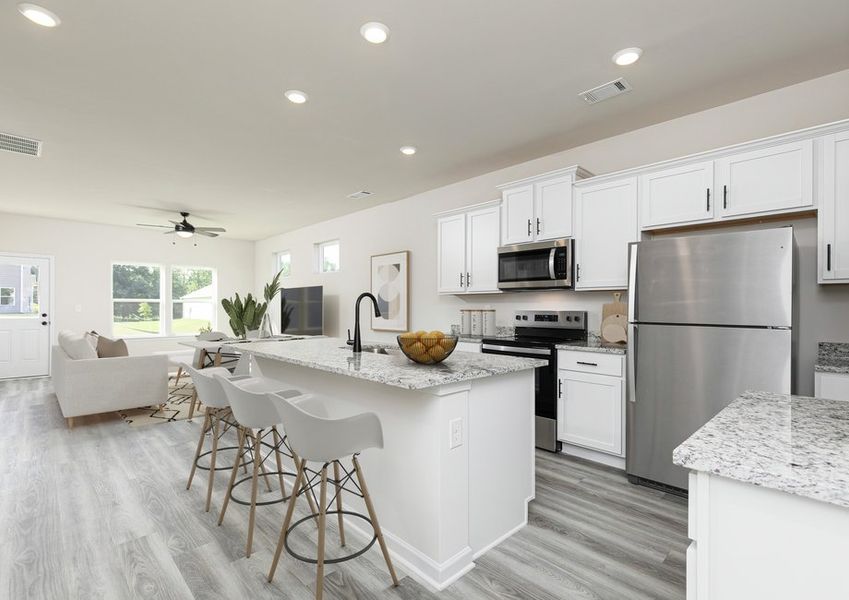 Representative furnished interior of a home built from the Savannah by LGI Homes in Lake Preserve at Jackson Trail, Hoschton (Image 6).